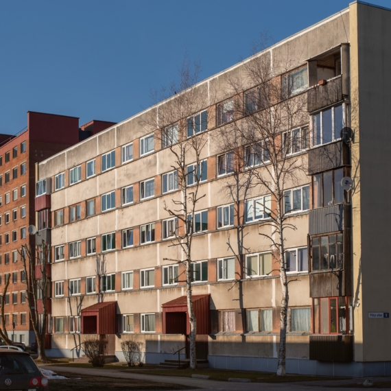 Kohtla-järve,,Estonia,-,April,7,2023:,Exterior,Of,Typical,Apartment