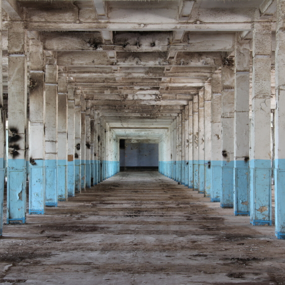 Interior,Of,An,Abandoned,Factory,In,Narva,,Estonia